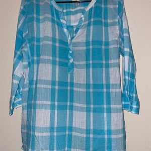 St. John’s Bay plaid button down shirt, size XL